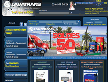 Tablet Screenshot of lavatrans.com